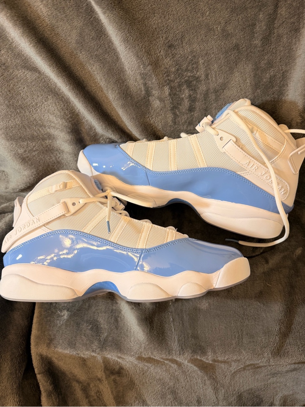 🔥Jordan Men’s 6 Rings- White and University Blue UNC…NO BOX - Picture 9 of 9